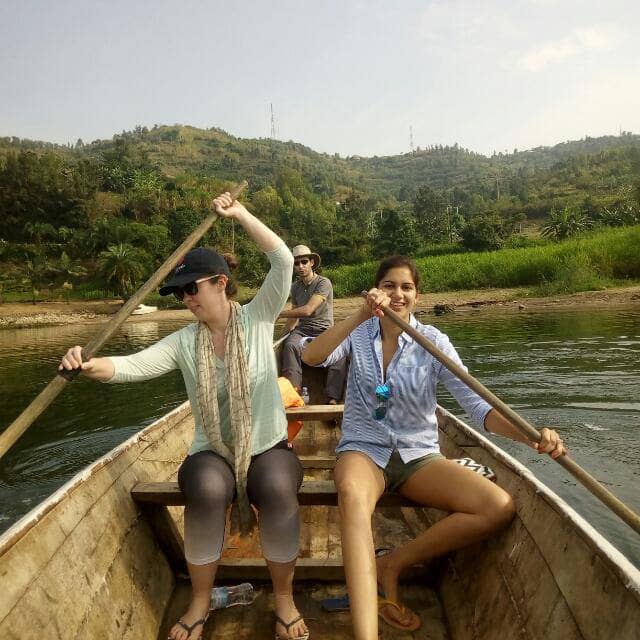 Kayak in Lake Kivu